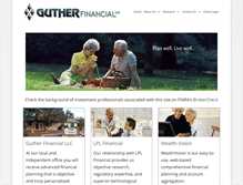 Tablet Screenshot of gutherfinancial.com